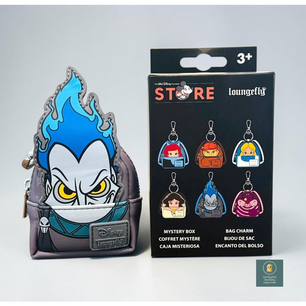 Loungefly Disney D23 Exclusive Hades Mini Backpack Bag Charm New